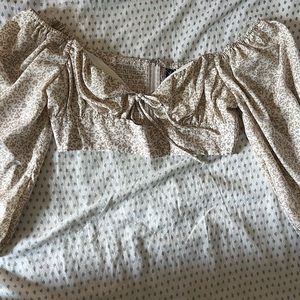 Windsor long sleeve crop top